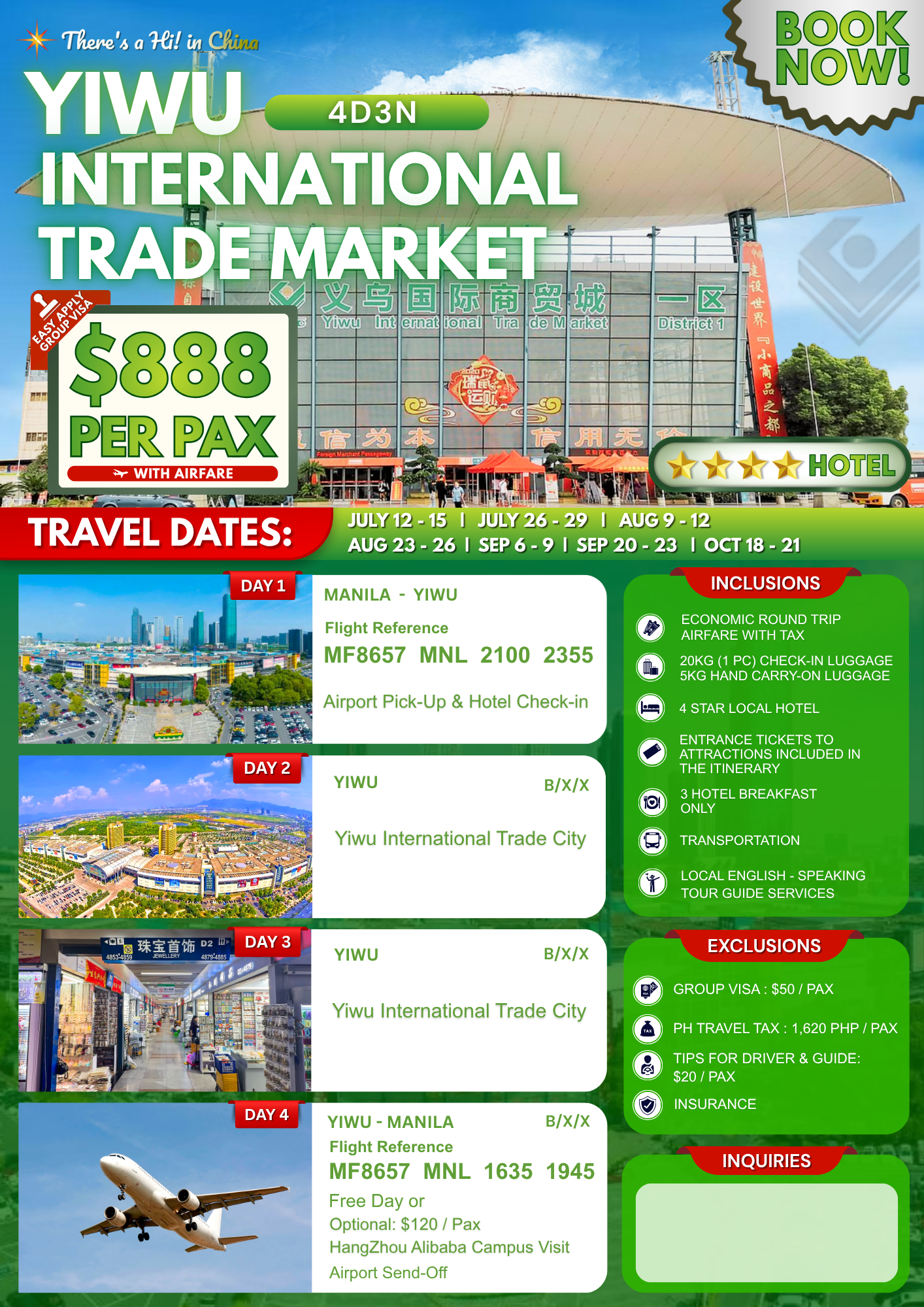 Yiwu International Trade Market 4-day promo poster